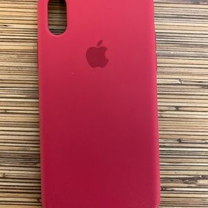 Apple iPhone X Silicone Case - Raspberry